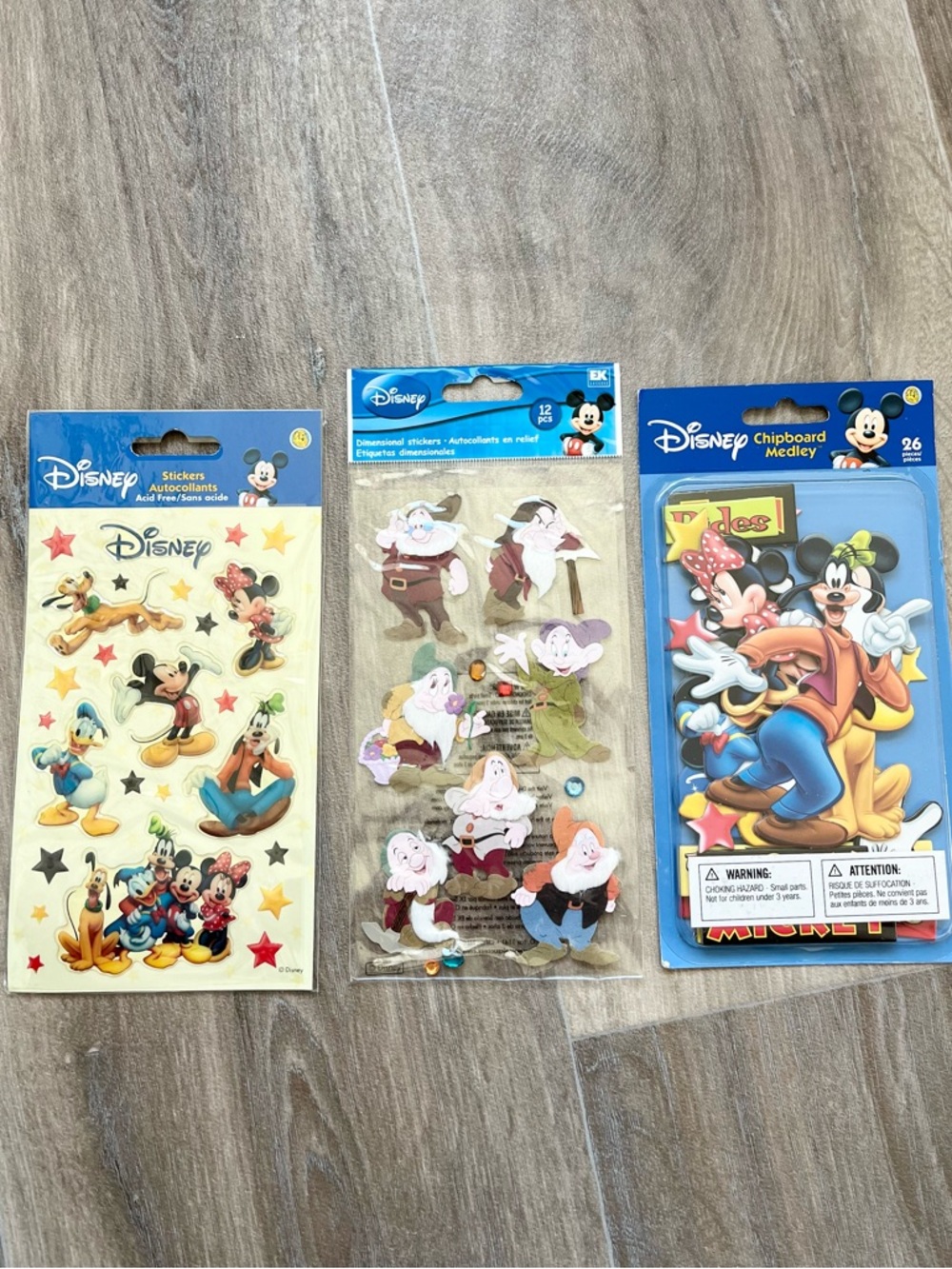 NEW✨Vintage SandyLion & EK Success  Disney Stickers and chipboard cut outs